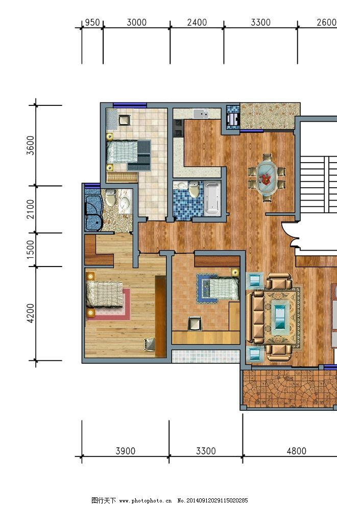 彩屏点亮生活 石河子万隆城户型图广告设计的包装艺术